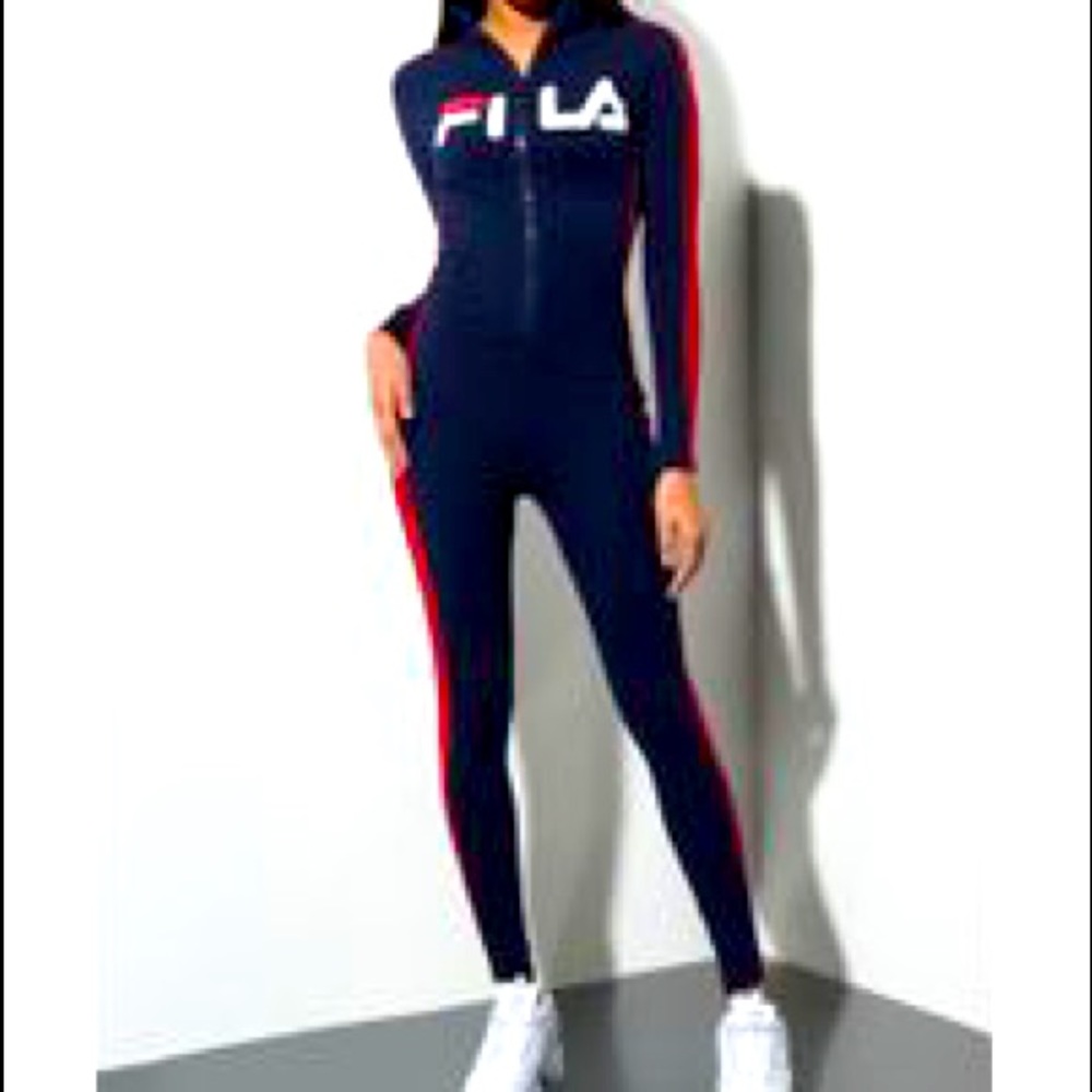 FILA Simona Unitard Jumpsuit (Blue)